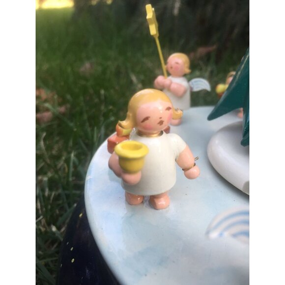 1946 Christmas Music Box Original ERZGEBIRGE EXPERTIC Handmade German Vintage - Picture 6 of 10